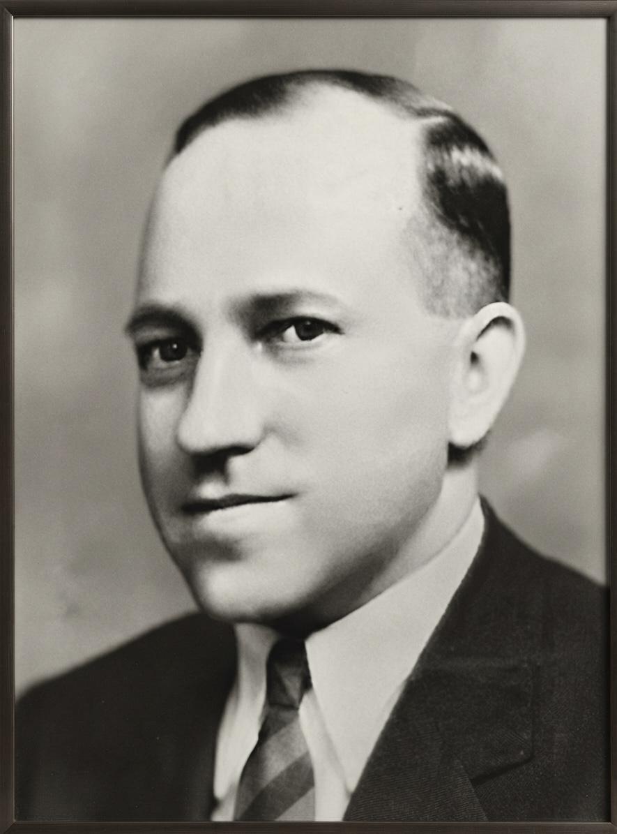 Porträt von Hermann Noak, Schwarzweißfoto
